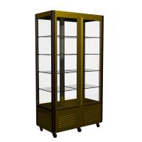 Витрина кондитерская Carboma D4 VM 800-1 (R800C Люкс коричнево-золотой, 1/2, INOX) LATIUM